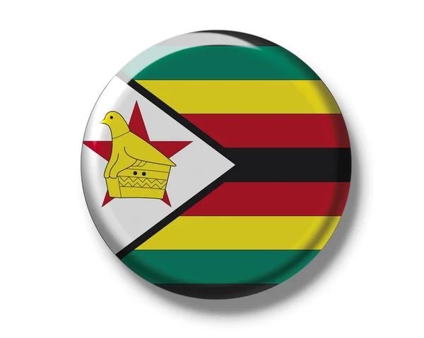 National flag of Zimbabwe — Stock Photo, Image