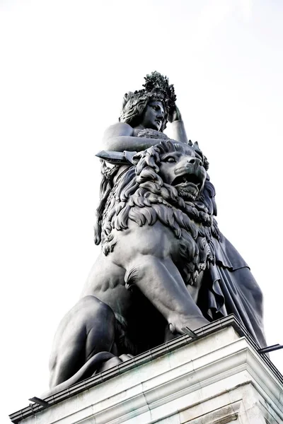 Staty Bayern Monument Theresienwiese München Bayern Tyskland Europa — Stockfoto