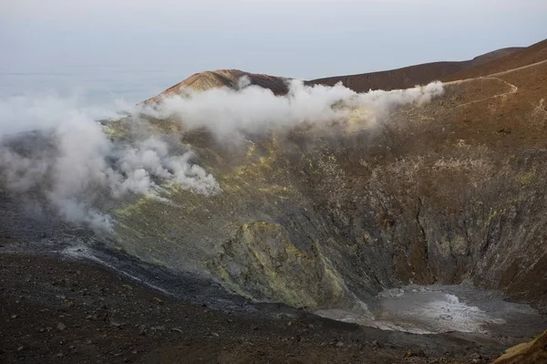 Kratern Vulcano Lipari Öarna Italien Europa — Stockfoto