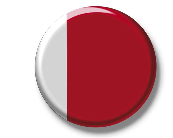 Tlačítko odznak s vlajkou Bahrajn — Stock fotografie