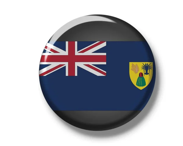 Bandera nacional de las Islas Turcas y Caicos — Foto de Stock