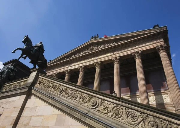 Galeria Nacional Velha Museumsinsel Berlim Mitte Alemanha Europa — Fotografia de Stock