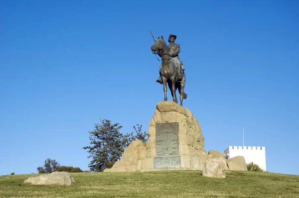 Memorial Till Ryttare Schutztruppe Skydd Kraft Windhoek Namibia Sydvästafrika Afrika — Stockfoto