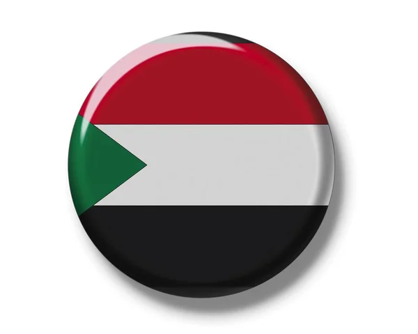 National flag of Sudan — Stock Photo, Image