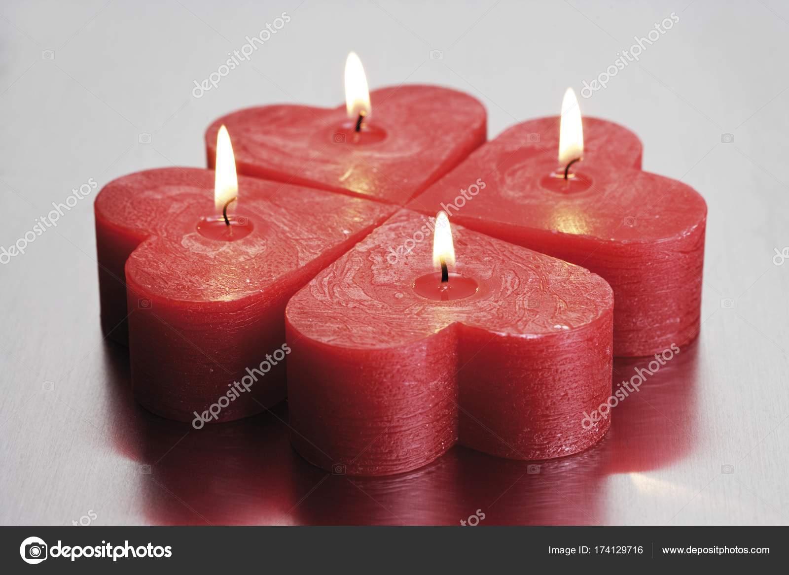Heart shaped candles Stock Photo by ©imagebrokermicrostock 174129716