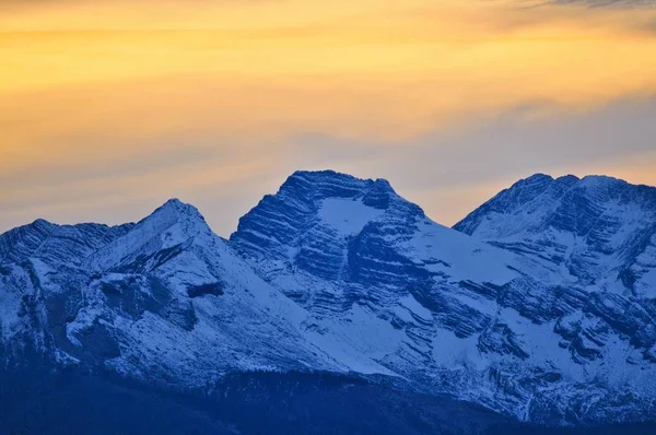 Montagna Luce Serale Parco Nazionale Del Ghiacciaio Montana Stati Uniti — Foto Stock