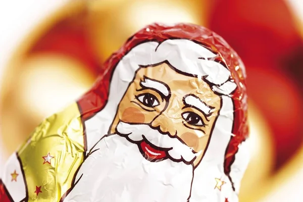 Papai Noel em folha — Fotografia de Stock