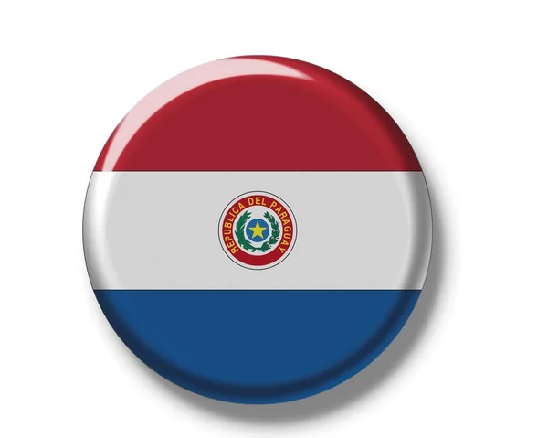 Bandeira nacional de Paraguay — Fotografia de Stock