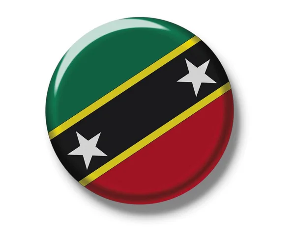 Bandiera nazionale di Saint Kitts e Nevis — Foto Stock