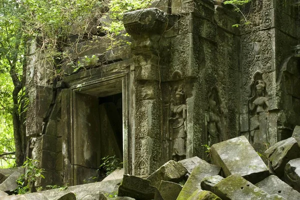 Rozpadající Trosky Buddhistický Chrám Baeng Malea Kambodža Jihovýchodní Asie Asie — Stock fotografie