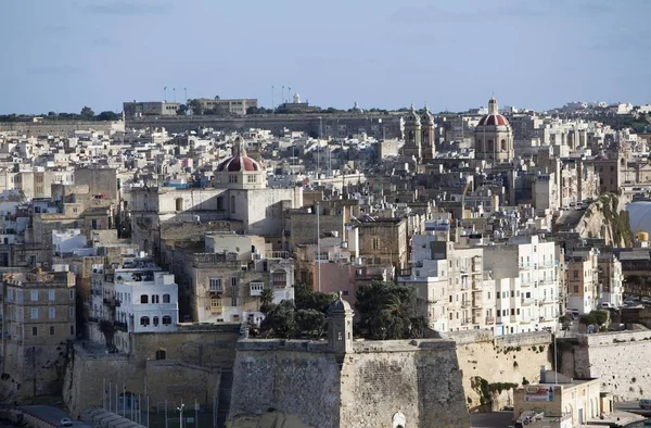 Historiska Stadskärnan Vittoriosa Grand Harbour Malta Europa — Stockfoto