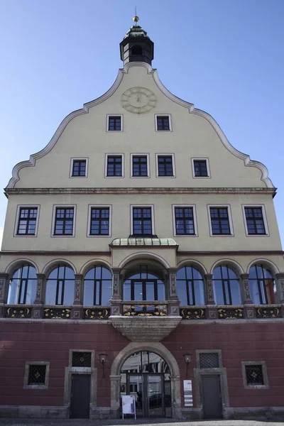 Schwoerhaus Schwoer House Front View Ulm Der Donau Baden Wuertemberg — Φωτογραφία Αρχείου