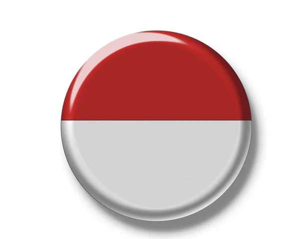 Button badge con bandiera di Monaco — Foto Stock