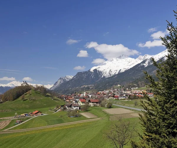 Arzl Nära Innsbruck Framför Brandjoch Tyrolen Österrike Europa — Stockfoto