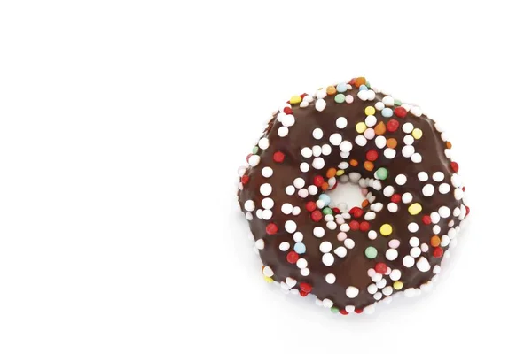 Sprinkles ile çikolata kaplı kurabiye — Stok fotoğraf