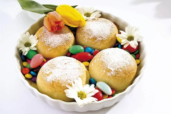 sweet dumplings with Easter eggs