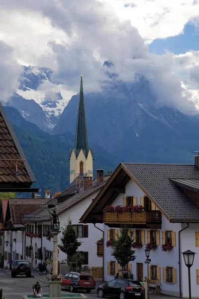 Garmisch Partenkirchen Partenkirchen District Werdenfelser Land Άνω Βαυαρία Βαυαρία Γερμανία — Φωτογραφία Αρχείου