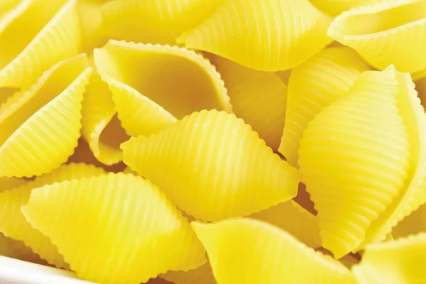 Close Van Conchiglie Ongekookt — Stockfoto