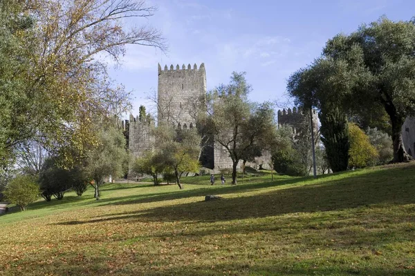 Historic Castle Castelo Guimaraes Guimaraes Portugal Europe — стокове фото