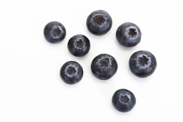 Blueberries Vaccinium Myrtillus Isolated White — Stock Photo, Image