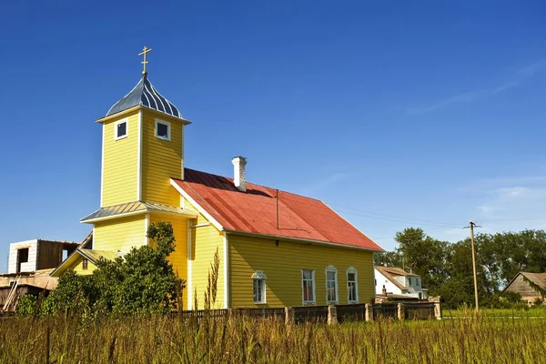 Suur Kolkja Vanasuliste Church Lake Peipus Peipsi Jaerv Estonia Stati — Foto Stock