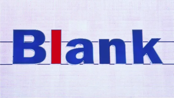 Blank Photo Compositing Publicité Éclairée Une Banque — Photo