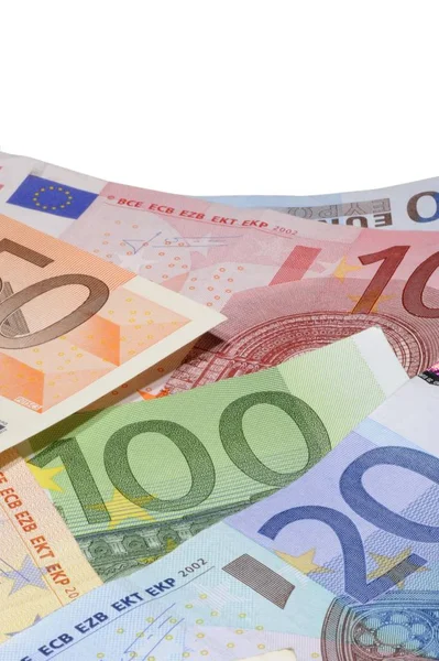Avvicinamento Delle Banconote Euro — Foto Stock