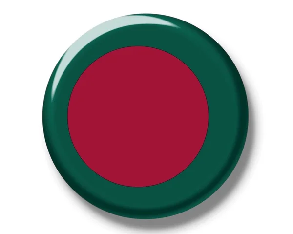 방글라데시의 국기와 단추 배지 — 스톡 사진