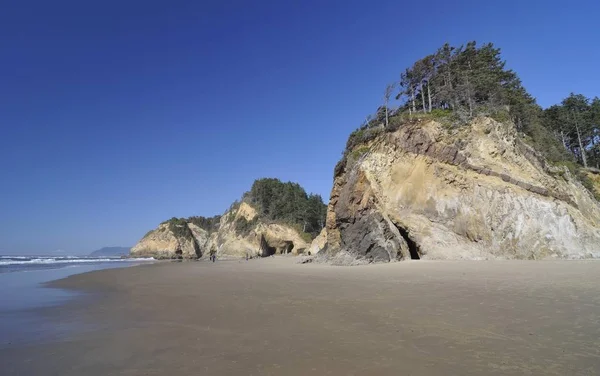 Praia Rochas Hug Point State Park Oregon Eua América Norte — Fotografia de Stock