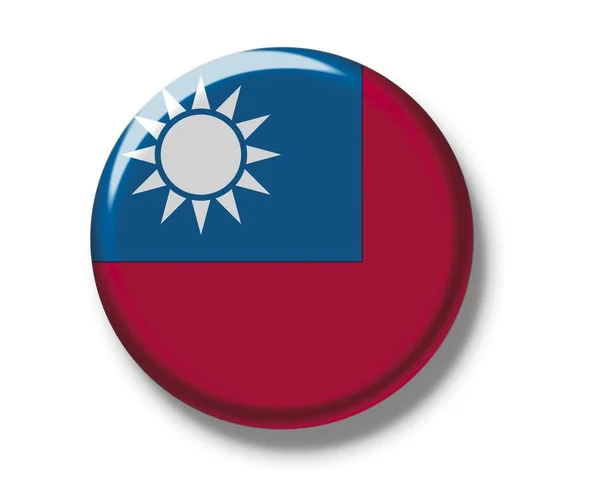 Bandeira nacional de Taiwan — Fotografia de Stock