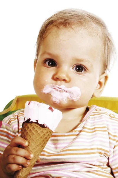 Baby Ice Cream Cone Royalty Free Stock Photos