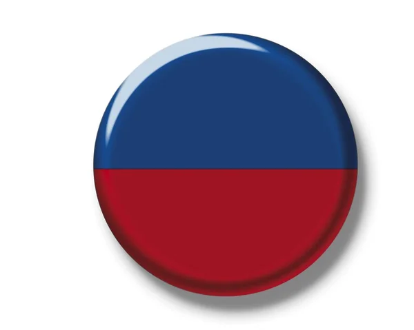 Knop badge met de vlag van Haïti — Stockfoto