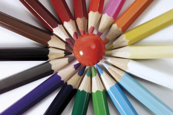 Crayons Colorés Pour Dessin Art — Photo