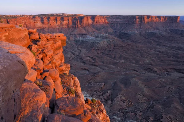 Πράσινη Ποταμού Έχουν Θέα Canyonlands Εθνικό Πάρκο Γιούτα Ηπα — Φωτογραφία Αρχείου