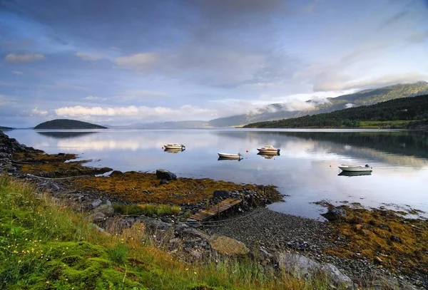 Båtar Sjön Södra Norge Norge Skandinavien Europa — Stockfoto