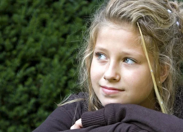Portrét Čtrnáctileté Dívky Berlín Německo Evropa — Stock fotografie