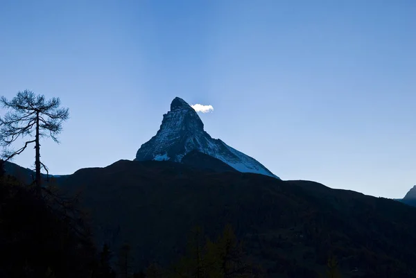 Matterhorn 4487M Gornergrat Zermatt Valais Szwajcaria Europa — Zdjęcie stockowe