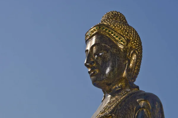 Estatua Madera Buda — Foto de Stock