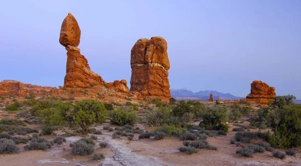 Evenwichtige Rock Arches Nationaal Park Utah Verenigde Staten — Stockfoto