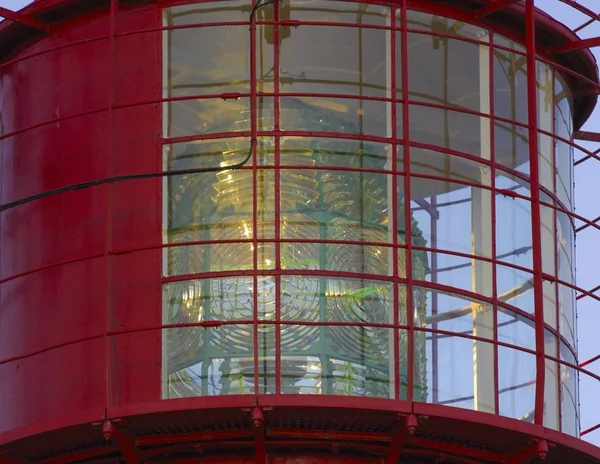 Fresnel Lens Light Beacon Lighthouse Cape Lindesnes Vest Agder Norway — Stock Photo, Image