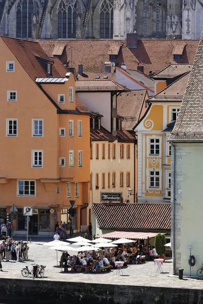 Historische Wurstküche Regensburg Oberpfalz Bayern Deutschland Europa — Stockfoto