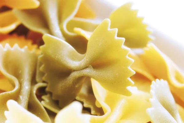 Strikje Italiaanse Pasta Noedels Van Vlinder — Stockfoto