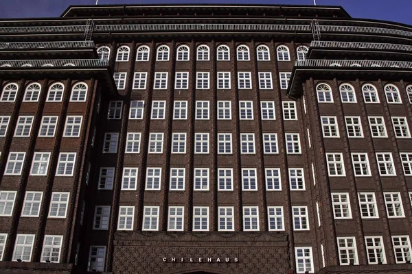 Chilehaus Cidade Hamburgo Hamburgo Alemanha Europa — Fotografia de Stock