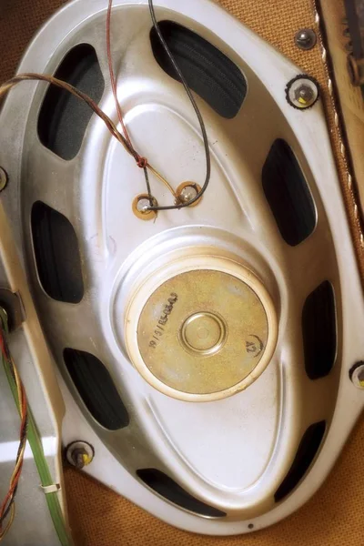 Old Fashioned Radio Speakers — Stock Photo, Image