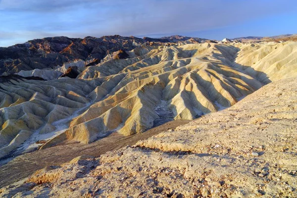 Lepusztult Táj Zabriskie Point Death Valley Death Valley Nemzeti Park — Stock Fotó
