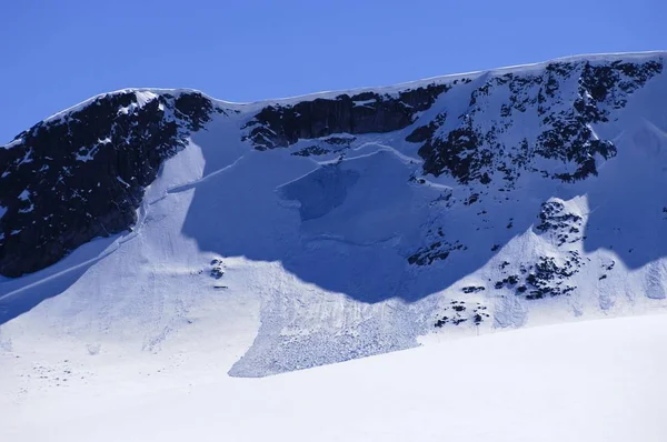 Bergssidan Avalanche Lee Sida Dagtid — Stockfoto