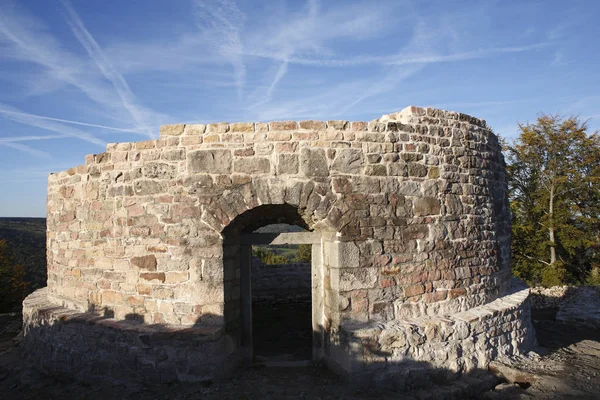 Burgruine Osterburg Bei Bischofsheim Rhön Franken Bayern Deutschland Europa — Stockfoto