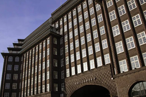 Chilehaus Stad Hamburg Hamburg Duitsland Europa — Stockfoto