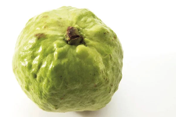 Guava Psidium Guajava Vit Bakgrund — Stockfoto