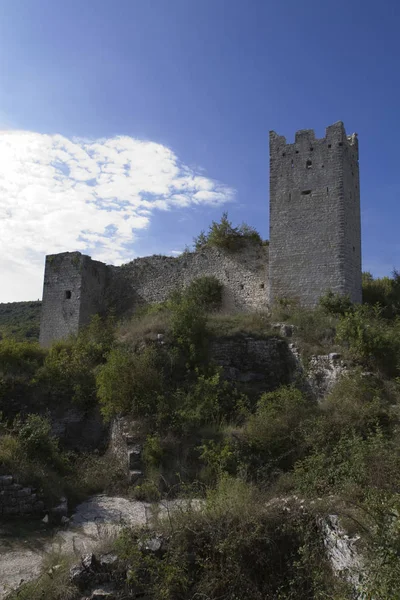 Замок Зруйнувати Dvigrad Kanfanar Істрія Хорватія Європа — стокове фото